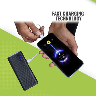 10,000 mAh Big Power Bank With Battery Indicator And Powerful Emergency light (PB19) - Image 4
