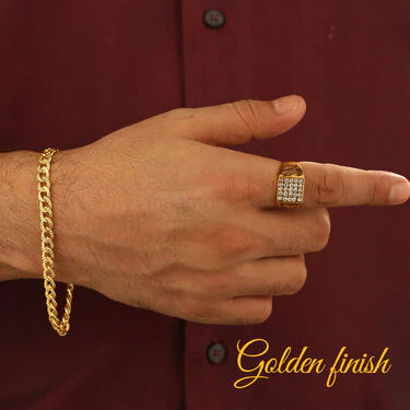 2 Chain + Bracelet + 2 Ring with Free Digital Watch (2GCB2RW) - Image 10