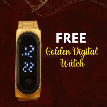 2 Chain + Bracelet + 2 Ring with Free Digital Watch (2GCB2RW) - Image 6