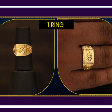 2 Golden Chain + Bracelet + Ring + Digital Watch (2GCBRW3) - Image 4