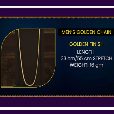 2 Golden Chain + Bracelet + Ring + Digital Watch (2GCBRW3) - Image 6