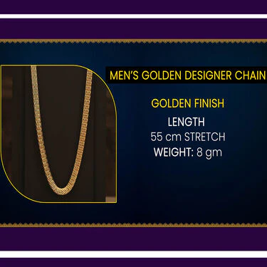 2 Golden Chain + Bracelet + Ring + Digital Watch (2GCBRW3) - Image 7