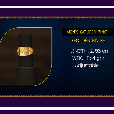 2 Golden Chain + Bracelet + Ring + Digital Watch (2GCBRW3) - Image 9