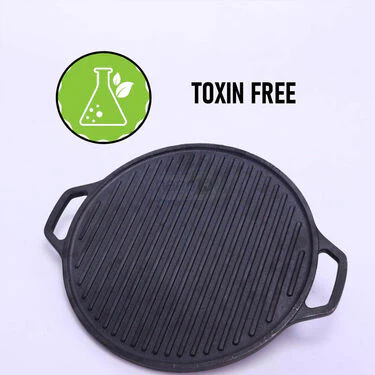 2-in-1 Heavy Duty Cast Iron Tawa & Grill (1GDT1) - Image 2