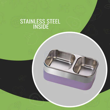 2 Layer Airtight & Leakproof Steel Insulated Lunch Box (2LILB1) - Image 6