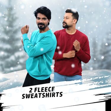 2 Mens Stylish Fleece Sweatshirt BOGO (2FT1) - Image 3