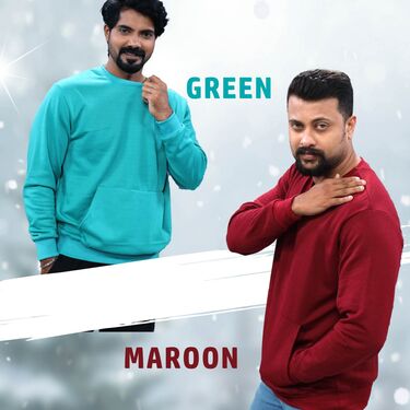 2 Mens Stylish Fleece Sweatshirt BOGO (2FT1) - Image 6