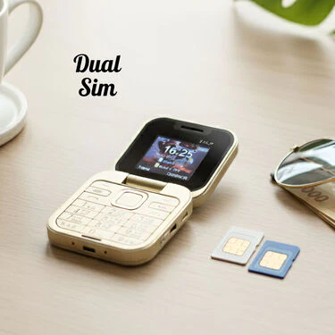 2 Sim Flip Phone With Camera & 4 Languages (PMH1 G) - Image 6