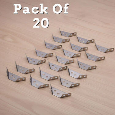 20 Pc Stainless Steel Joint Corner Brace Bracket Support (SCB1) - Image 2