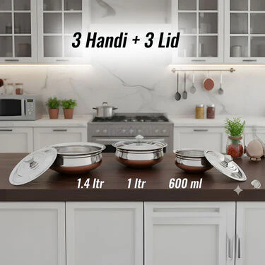 20 Pcs Copper Coated Cook & Serve Set + 5 Kitchen Tools + Chopping Board & Knife Set (20CC1A) - Image 8