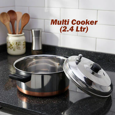 21 Pcs Copper Bottom Multipurpose Cook & Serve Set (21CC1) - Image 11