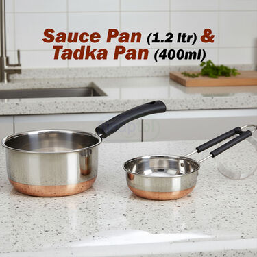 21 Pcs Copper Bottom Multipurpose Cook & Serve Set (21CC1) - Image 5