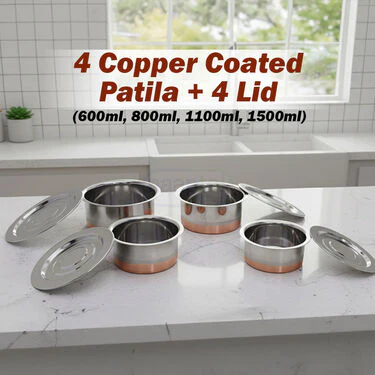 21 Pcs Copper Bottom Multipurpose Cook & Serve Set (21CC1) - Image 7