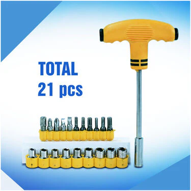 21 Pcs Screwdriver Socket Tool Kit (V2) - Image 5