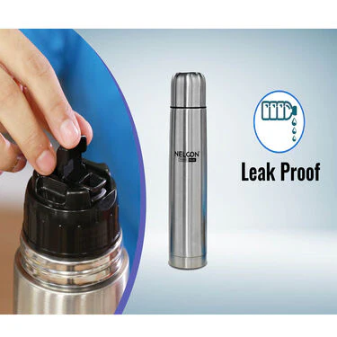 24 Hours Hot or Cold Insulated Flask (1.0 Ltr) + 2 Double Wall Cup with Lid - Image 9