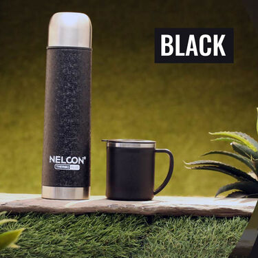 24 Hours Hot or Cold Insulated Flask + Double Wall Cup - Image 2