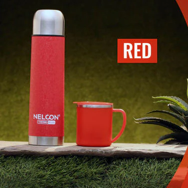 24 Hours Hot or Cold Insulated Flask + Double Wall Cup - Image 4