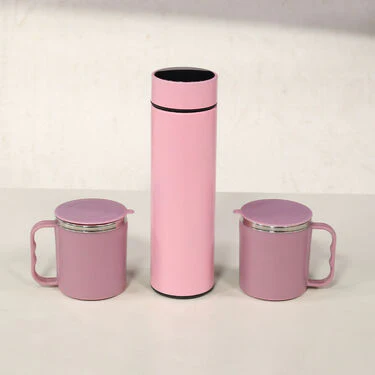 24 Hrs Hot & Cold Flask with Temperature Display + Free 2 Double Wall Cups (1TF2C) - Image 8