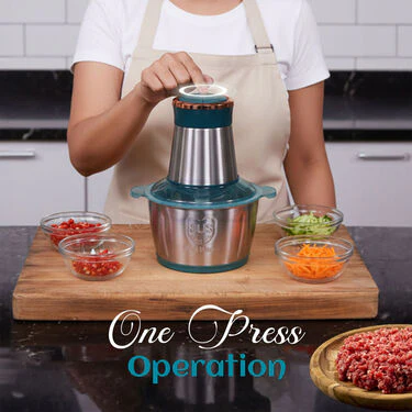 2L Stainless Steel Electric Meat Chopper (EC9) - Image 4