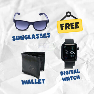 3 Comfortable Elasticated Joggers + FREE Digital Watch + FREE Wallet + FREE Sunglasses (3SPT11) - Image 6