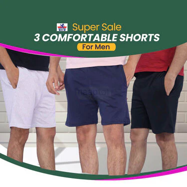3 Comfortable Shorts For Mens (CRS1) - Image 2