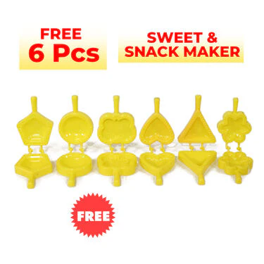 3 in 1 Puri Kachori & Gujiya Maker + Free 6 Sweet & Snack Maker (PKG6) - Image 6