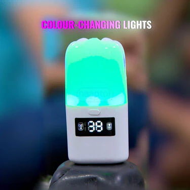 3 in 1 Wireless Bluetooth Earpods Cum Speaker With Colour Changing lights & Digital Display (TWS66) - Image 2