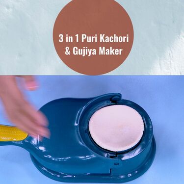 3 in1 Puri Kachori & Gujiya Maker + Free 13 Pcs Sweet & Snack Maker ( PKG14) - Image 3