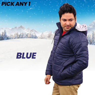 3 Layer Super Warm Puffer Jacket with Hood (MPJ-1) - Image 2