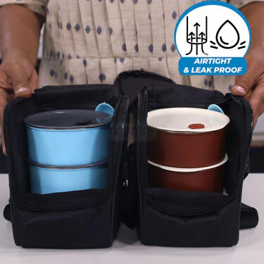 3 Pcs Vacuum Insulated lunch Box With Bag - B1G1 (3ILBB) - Image 5