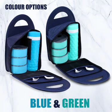 3 Vacuum Insulated Steel lunch Box with Flask (3LBF) - Image 3