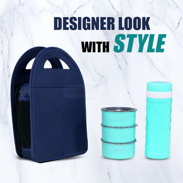 3 Vacuum Insulated Steel lunch Box with Flask (3LBF) - Image 5