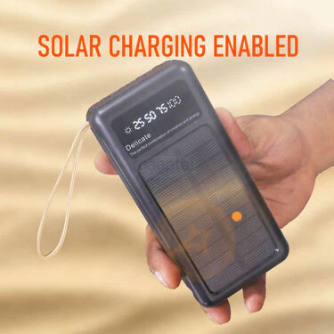 30000 Mah Solar Powerbank With Inbuilt Cables (PB17) - Image 5