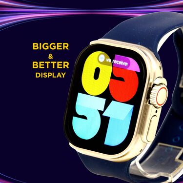 4 in 1 Big Screen Bluetooth Calling Smart Watch With Free Wireless Bluetooth Earpods (BCSW31) - Image 2