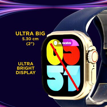 4 in 1 Big Screen Bluetooth Calling Smart Watch With Free Wireless Bluetooth Earpods (BCSW31) - Image 3