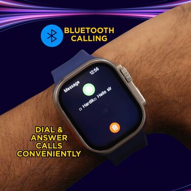 4 in 1 Big Screen Bluetooth Calling Smart Watch With Free Wireless Bluetooth Earpods (BCSW31) - Image 4