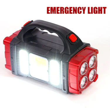 4-in-1 Big Solar Torch with Inbuilt Emergency Powerbank And Free Adjustable USB Fan (PB8) - Image 4