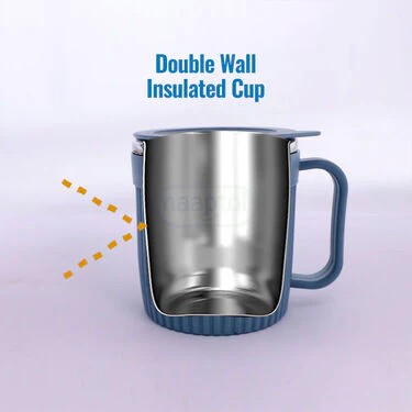 4 Pcs Double Wall Cup With lid (4CL2) - Image 4