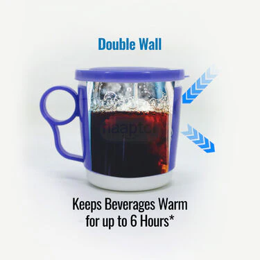 4 Pcs Double Wall Designer Cup With lid (4CL) - Image 3