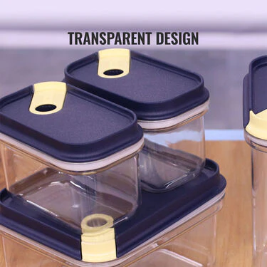 4 Pcs Push & Lock Airtight Storage Container (4PL1) - Image 6