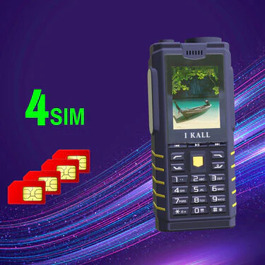 4 SIM Big Battery Big Mobile with Inbuilt Powerbank, Torch And Emergency Light (K41) - Image 2