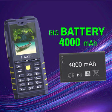 4 SIM Big Battery Big Mobile with Inbuilt Powerbank, Torch And Emergency Light (K41) - Image 4
