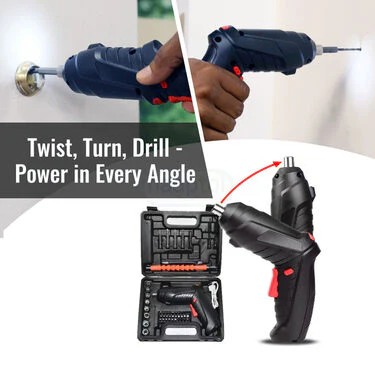 46 Pcs Rechargeable Powerful Cordless Screwdriver With Drill Machine (HT20) - Image 10