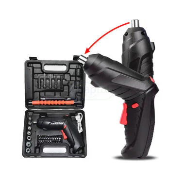 46 Pcs Rechargeable Powerful Cordless Screwdriver With Drill Machine (HT20) - Image 2