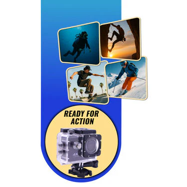 4K WiFi Waterproof Action Camera With 2.0-Inch Screen & 5 Mounts (CCTV21) - Image 3