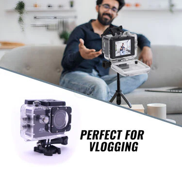 4K WiFi Waterproof Action Camera With 2.0-Inch Screen & 5 Mounts (CCTV21) - Image 4