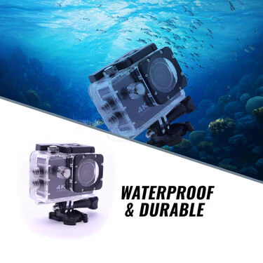 4K WiFi Waterproof Action Camera With 2.0-Inch Screen & 5 Mounts (CCTV21) - Image 6