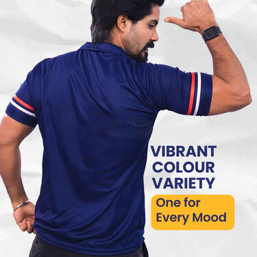 5 Designer Collar T-Shirts + FREE Digital Watch (5PTW5) - Image 3