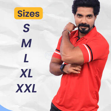 5 Designer Collar T-Shirts + FREE Digital Watch (5PTW5) - Image 6