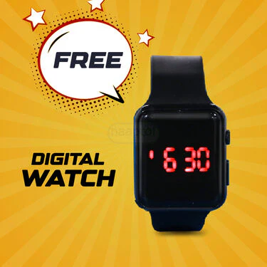 5 Designer Collar T-Shirts + FREE Digital Watch (5PTW5) - Image 7
